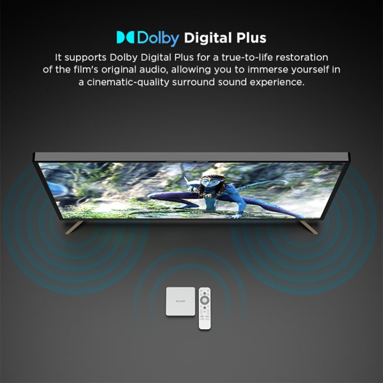 Box TV Android Kickpi KP1 Dual Band WiFi 4K HD, 2GB+32GB