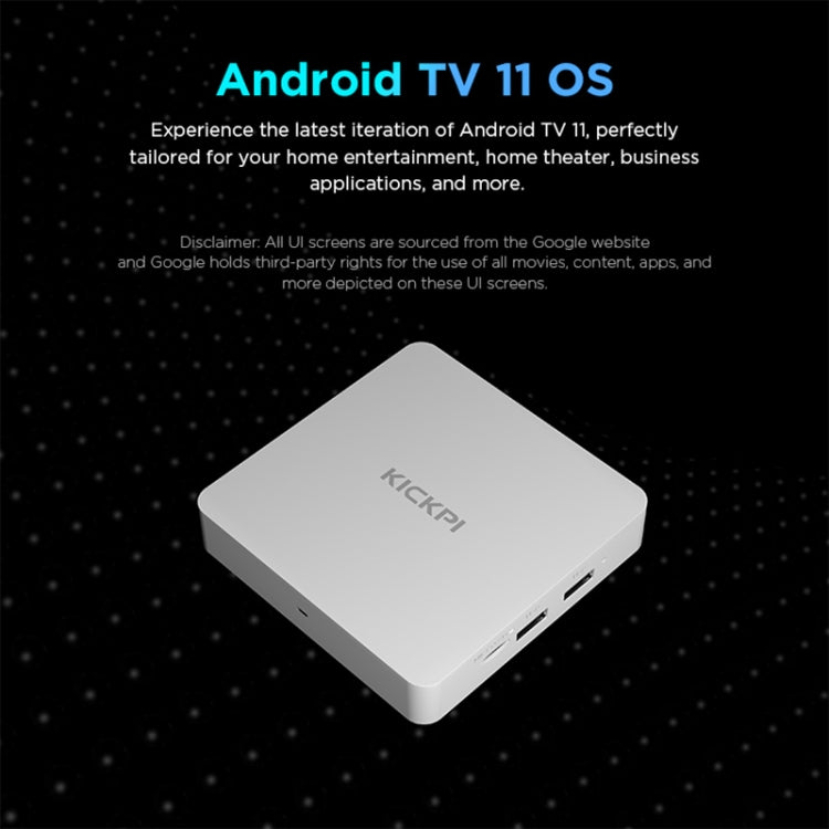 Box TV Android Kickpi KP1 Dual Band WiFi 4K HD, 2GB+32GB