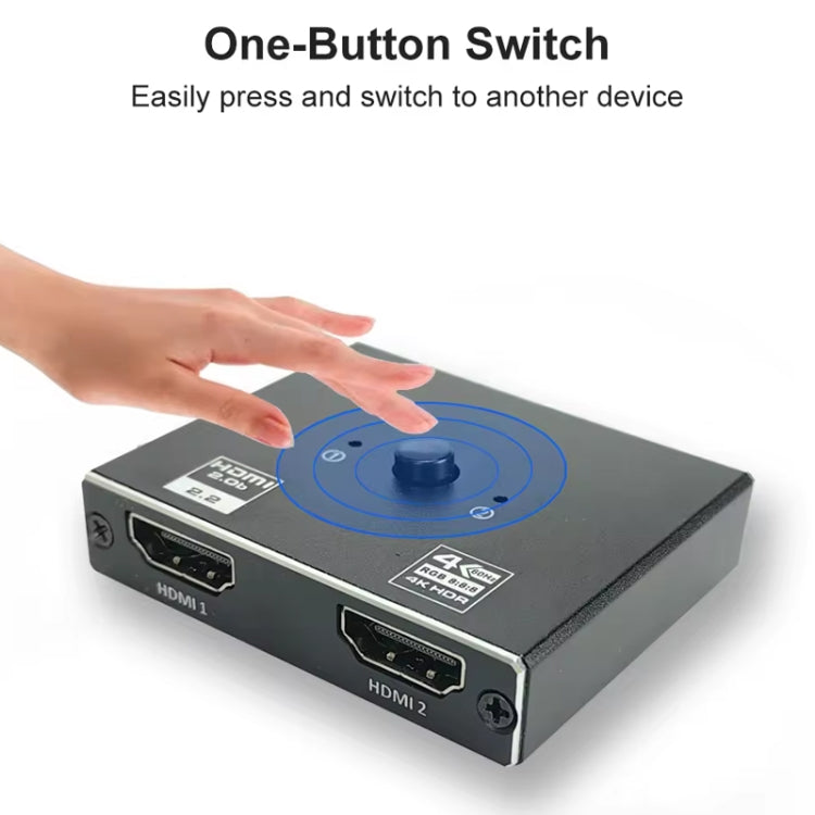 Switcher HDMI bidirezionale OZ 4K 60Hz 2 in 1 uscita, 4K 60Hz