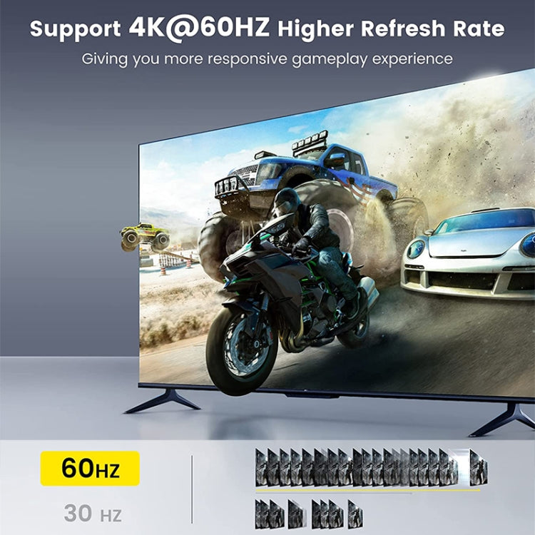 Switcher HDMI bidirezionale OZ 4K 60Hz 2 in 1 uscita, 4K 60Hz