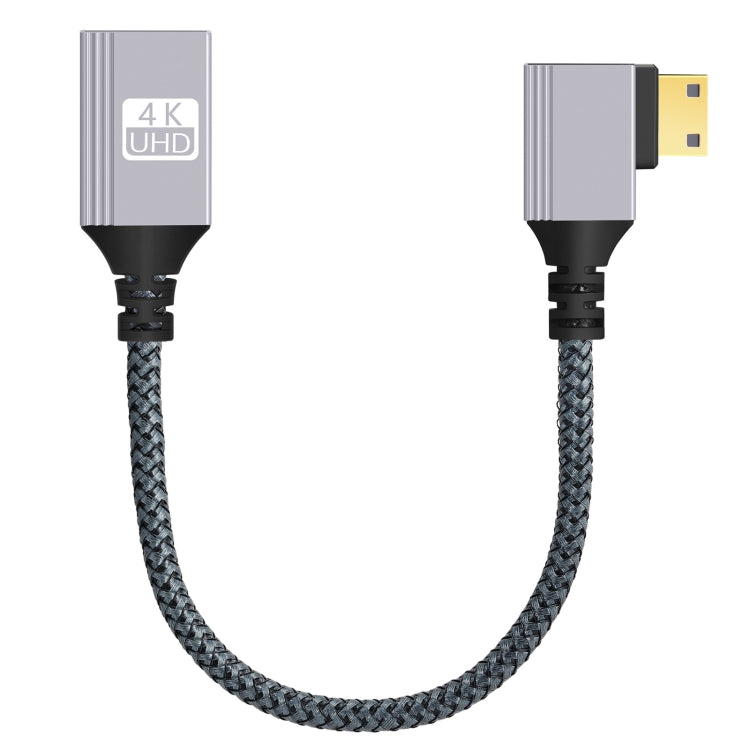 Cavo adattatore dati video HD da mini HDTV a HDTV con testa ad angolo retto per fotocamera DSLR