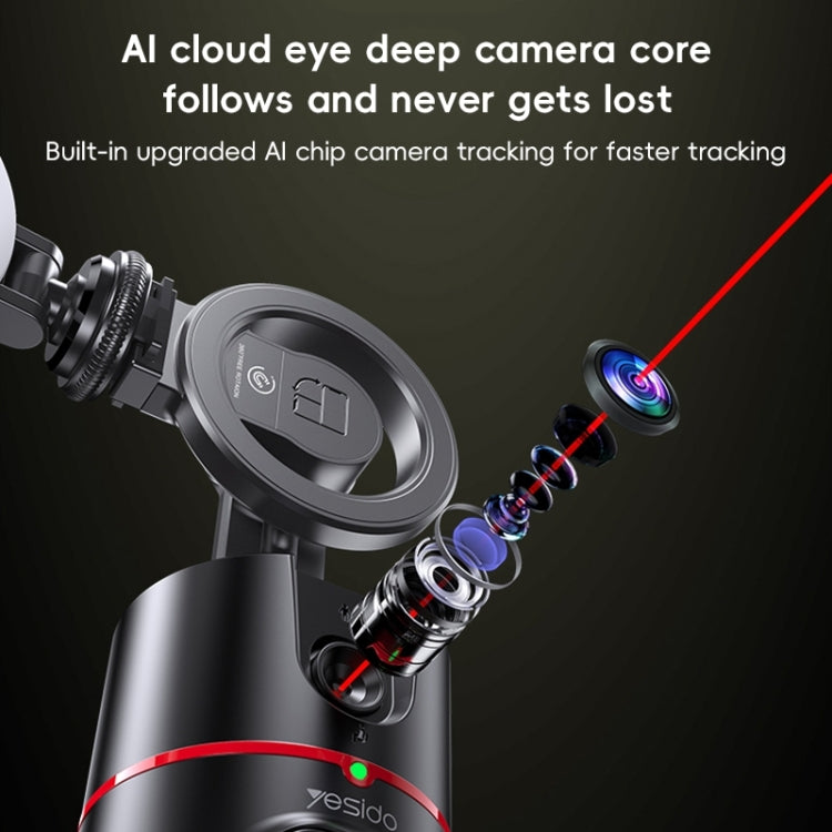 Yesido SF20 Staffa PTZ magnetica con rilevamento automatico del viso rotante a 360 gradi con rotazione a 360 gradi, SF20