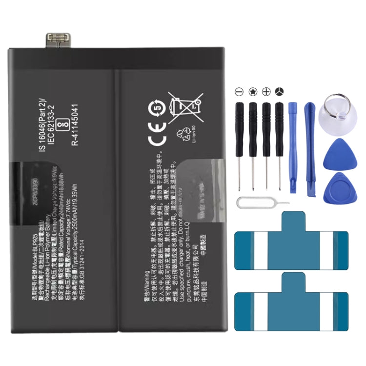 Sostituzione della batteria, For OnePlus Nord CE 3 Lite / N30 5G BLP989 5000mAh, For OnePlus Nord 10R / ACE 2V BLP925 2500mAh, For OnePlus ACE 2 / 11 BLP975 2435mAh, For OnePlus ACE 2 Pro BLPA09, For OnePlus 10T / ACE Pro BLP945 4800mAh