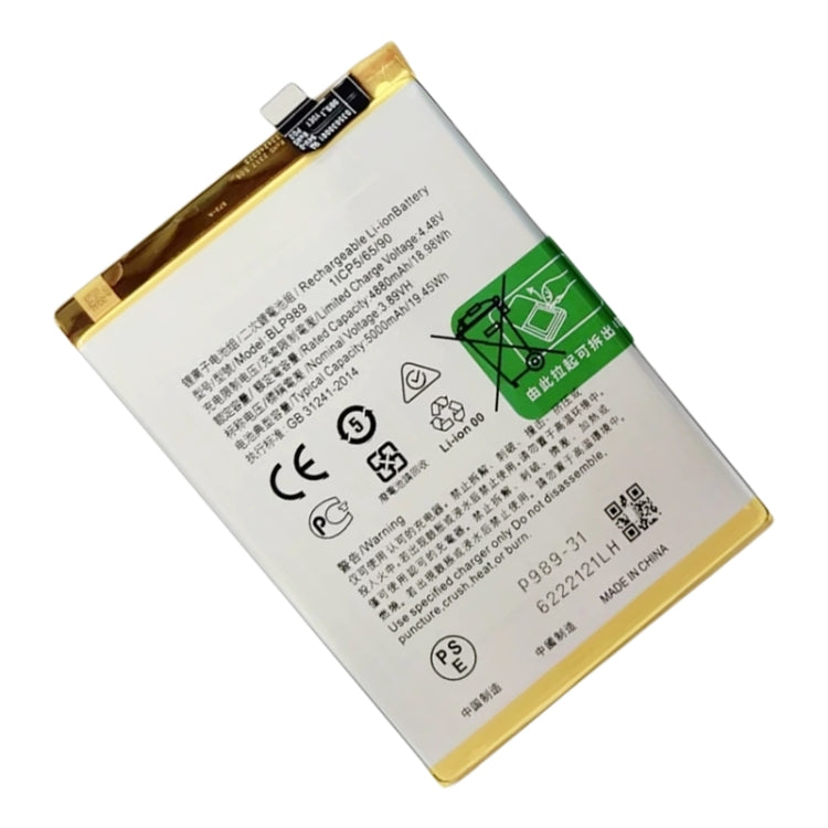 Sostituzione della batteria, For OnePlus Nord CE 3 Lite / N30 5G BLP989 5000mAh, For OnePlus Nord 10R / ACE 2V BLP925 2500mAh, For OnePlus ACE 2 / 11 BLP975 2435mAh, For OnePlus ACE 2 Pro BLPA09, For OnePlus 10T / ACE Pro BLP945 4800mAh