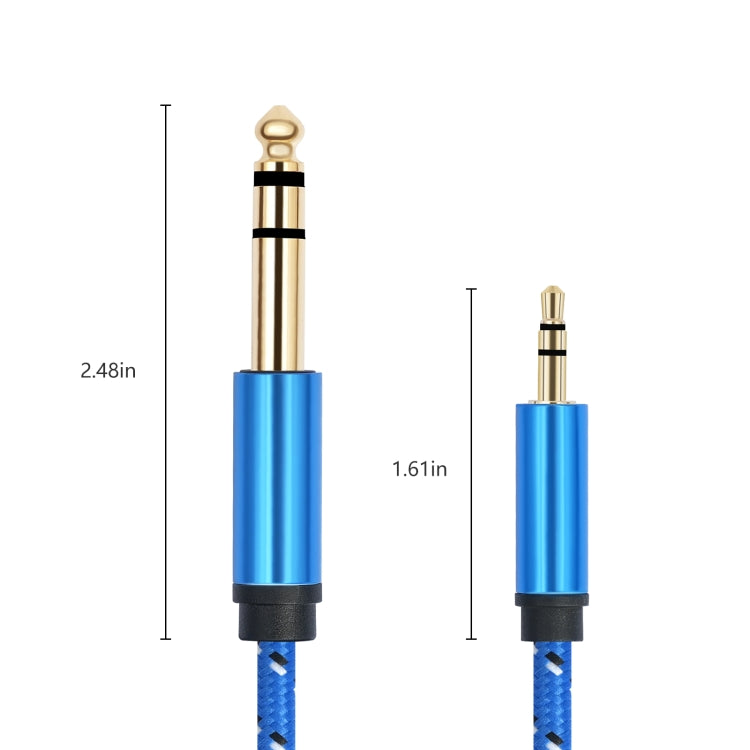 3662-3662BK Cavo audio amplificatore stereo da 3,5 mm maschio a 6,35 mm maschio, 1m, 2m, 3m