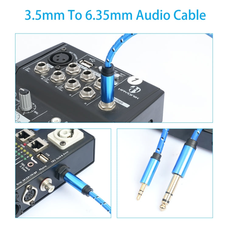 3662-3662BK Cavo audio amplificatore stereo da 3,5 mm maschio a 6,35 mm maschio, 1m, 2m, 3m