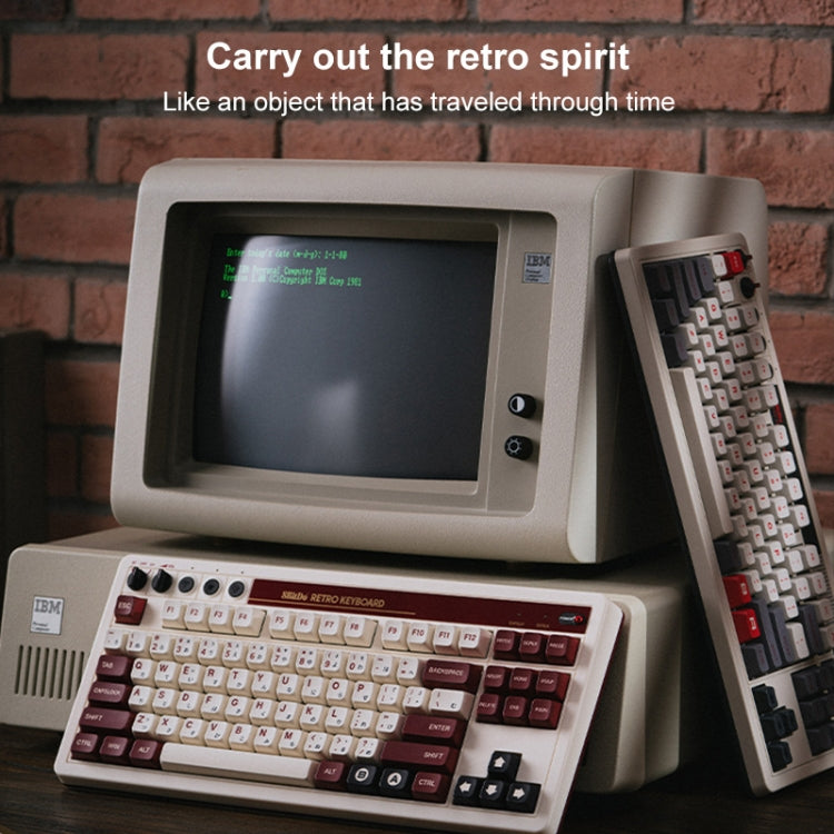 Tastiera meccanica tri-mode Bluetooth wireless retrò 8Bitdo, Red Keyboard, Grey Keyboard