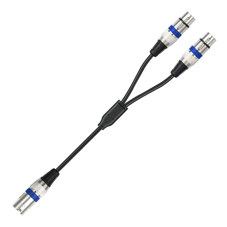 2055YMFF-05 Cavo audio XLR 3 pin maschio a doppia femmina, lunghezza: 50 cm