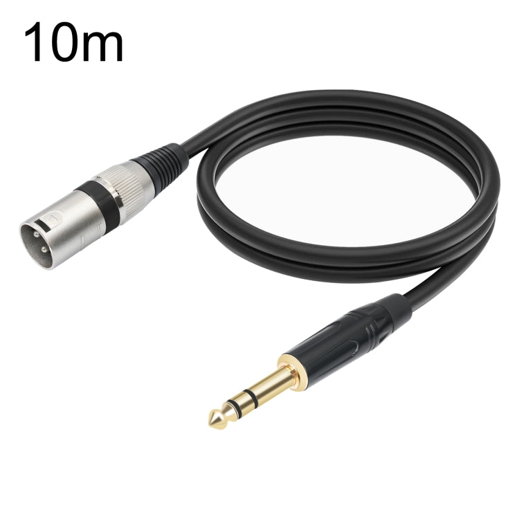 TC145BK55 Cavo per microfono maschio da 6,35 mm 1/4 TRS a XLR maschio a 3 pin, 1m, 2m, 3m, 5m, 10m