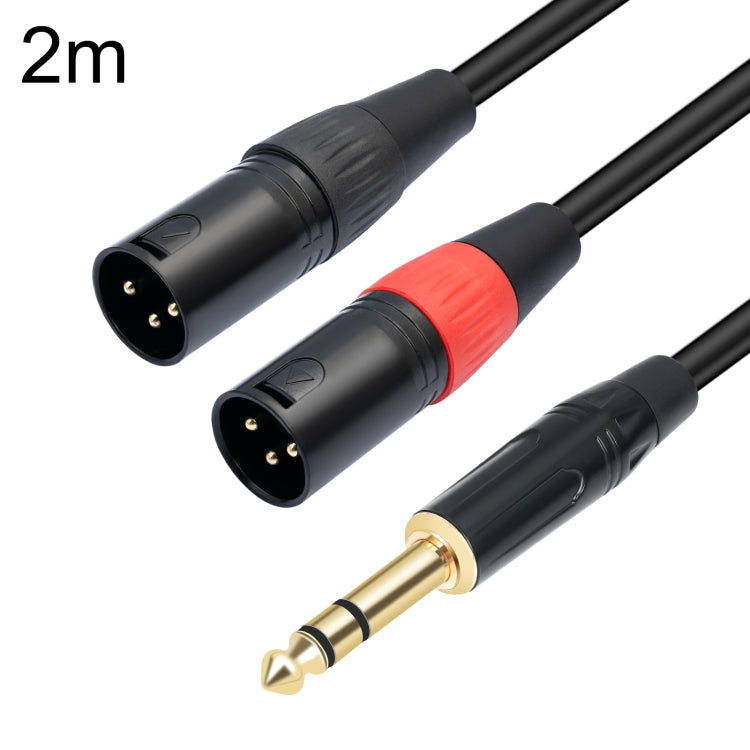 TC145YXK108RE-10 Cavo audio da 6,35 mm 1/4 TRS maschio a doppio XLR maschio, 1m, 2m, 3m