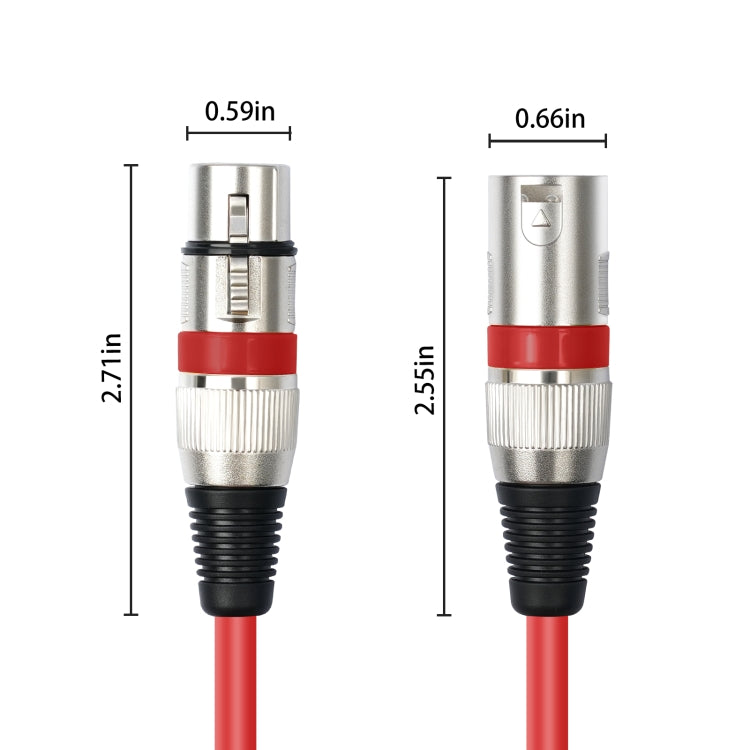 Cavo audio XLR 3 pin maschio-femmina da 10 pezzi/set, lunghezza: 1 m