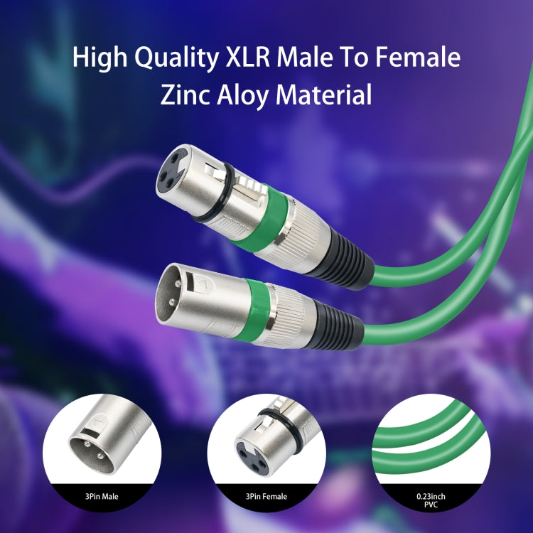 Cavo audio XLR 3 pin maschio-femmina da 10 pezzi/set, lunghezza: 1 m