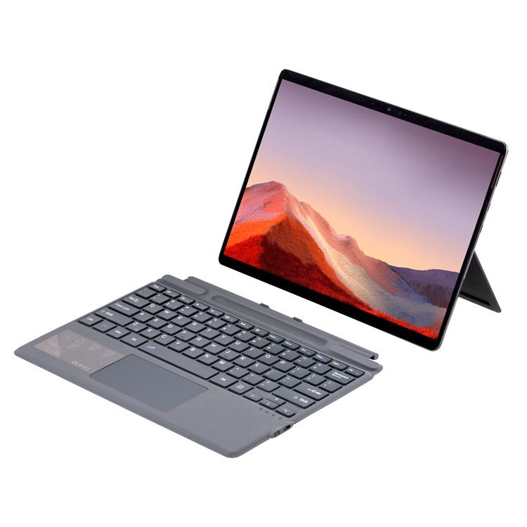 Custodia in pelle con tastiera Bluetooth wireless 2089A e touchpad, For Microsoft Surface Pro 11 / Pro 10