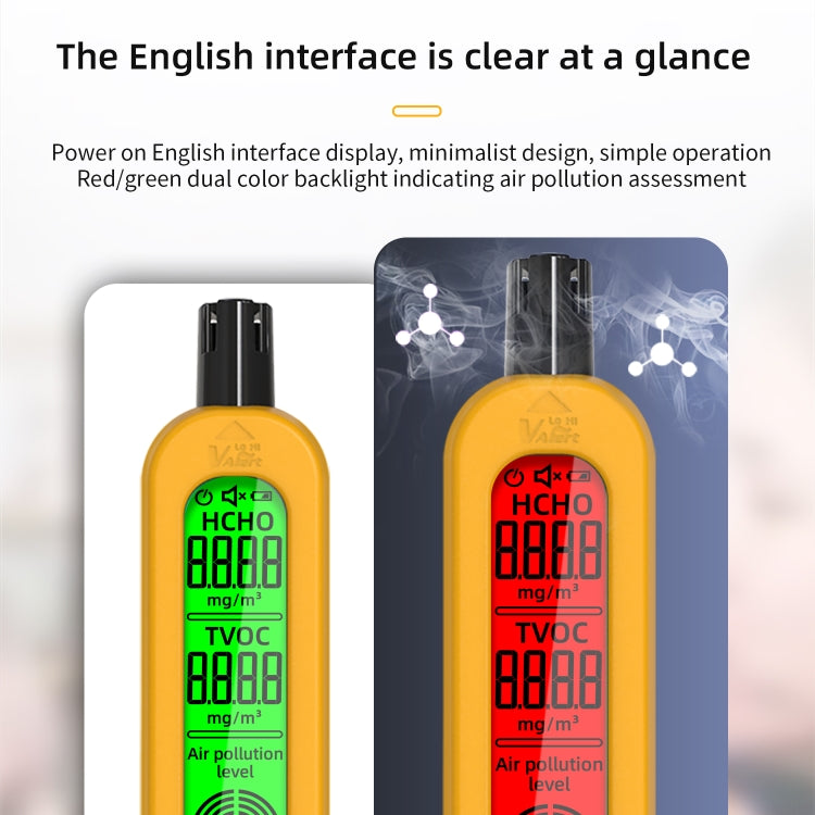 BSIDE G2 Rilevatore portatile della qualità dell'aria Tester per formaldeide per interni, G2