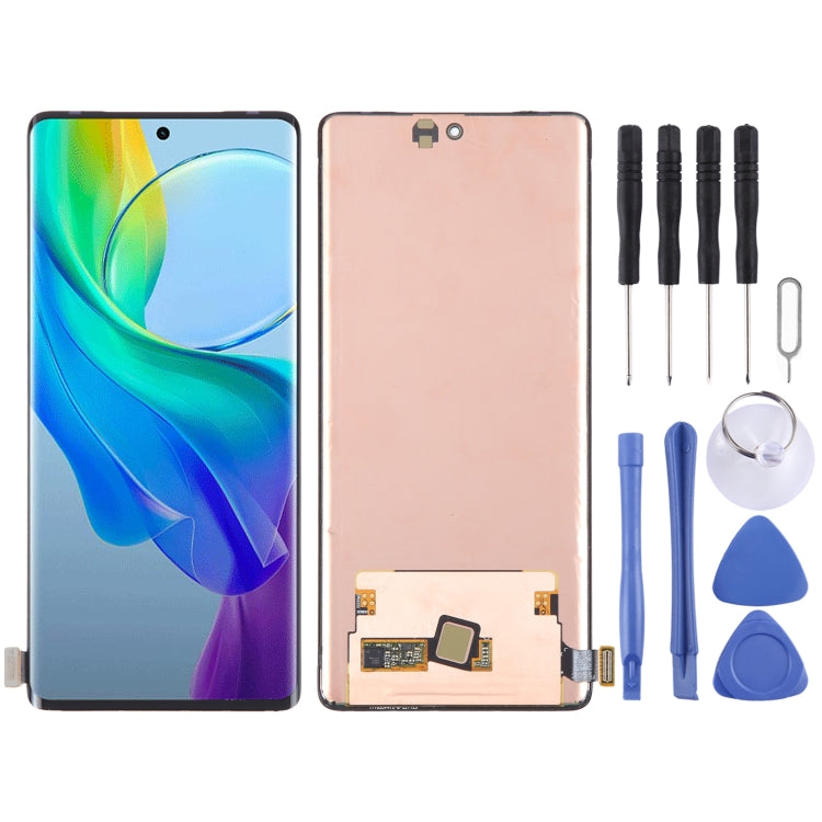 Schermo LCD AMOLED originale con digitalizzatore assemblaggio completo, For vivo iQOO 11 V2243A, For vivo V25e 4G V2201, For vivo V25 5G V2202, For vivo T1 Pro 5G V2151