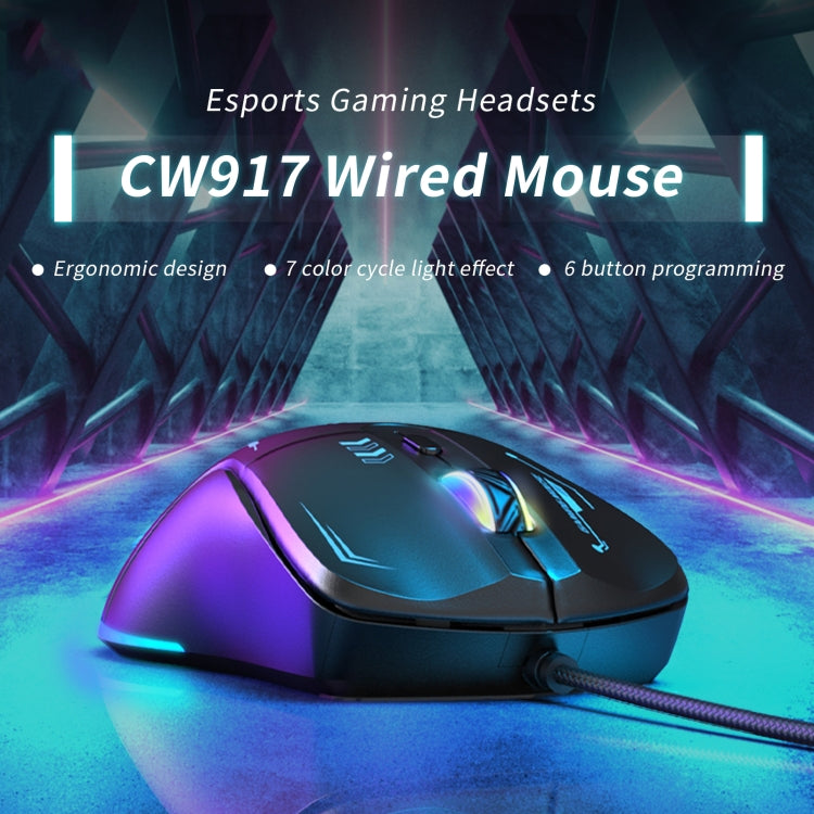 Mouse cablato ONIKUMA CW917 RGB 3600DPI, CW917 Wired Mouse