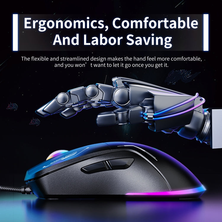 Mouse cablato ONIKUMA CW917 RGB 3600DPI, CW917 Wired Mouse