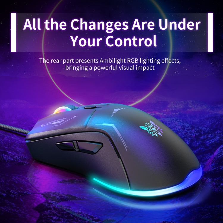 Mouse cablato ONIKUMA CW917 RGB 3600DPI, CW917 Wired Mouse