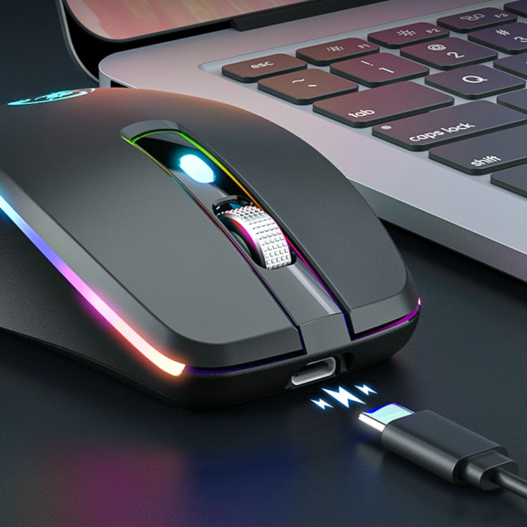 Mouse da gioco wireless silenzioso a 6 tasti Bluetooth Dual Mode iMICE G903