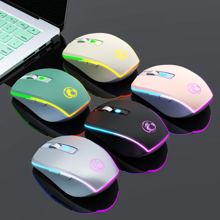 Mouse da gioco wireless silenzioso a 6 tasti Bluetooth Dual Mode iMICE G903