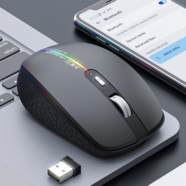 Mouse da gioco wireless silenzioso a 6 tasti a doppia modalità iMICE G904