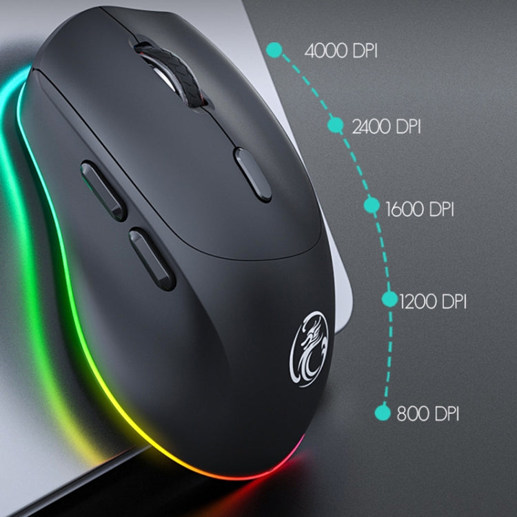 Mouse da gioco wireless silenzioso a 6 tasti Bluetooth Dual Mode iMICE G905, G905