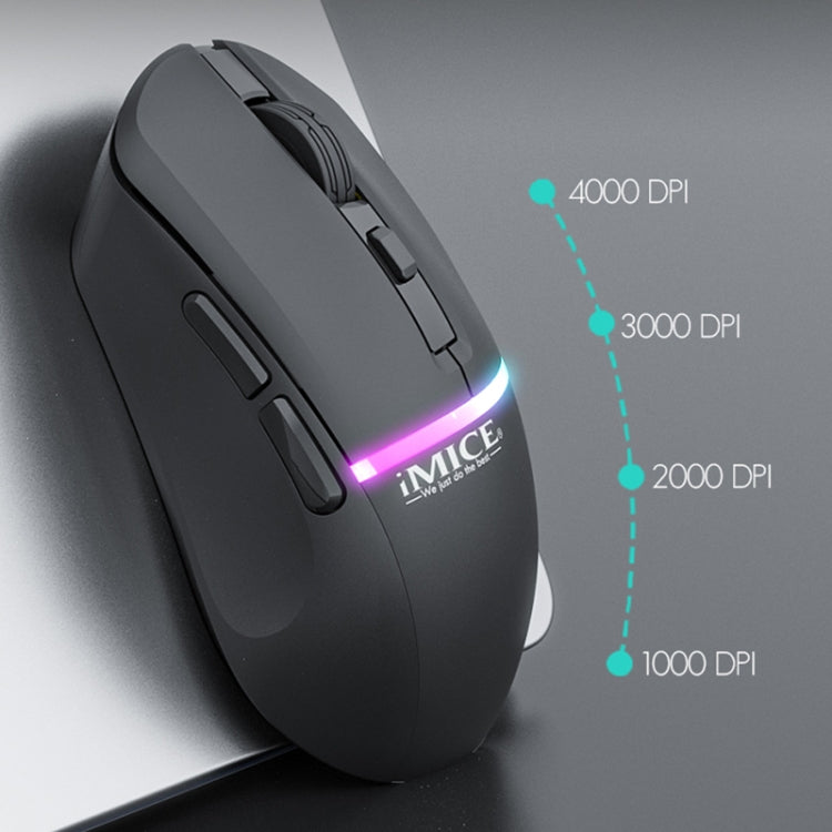 Mouse da gioco wireless silenzioso a 6 tasti Bluetooth Dual Mode iMICE G902, G902
