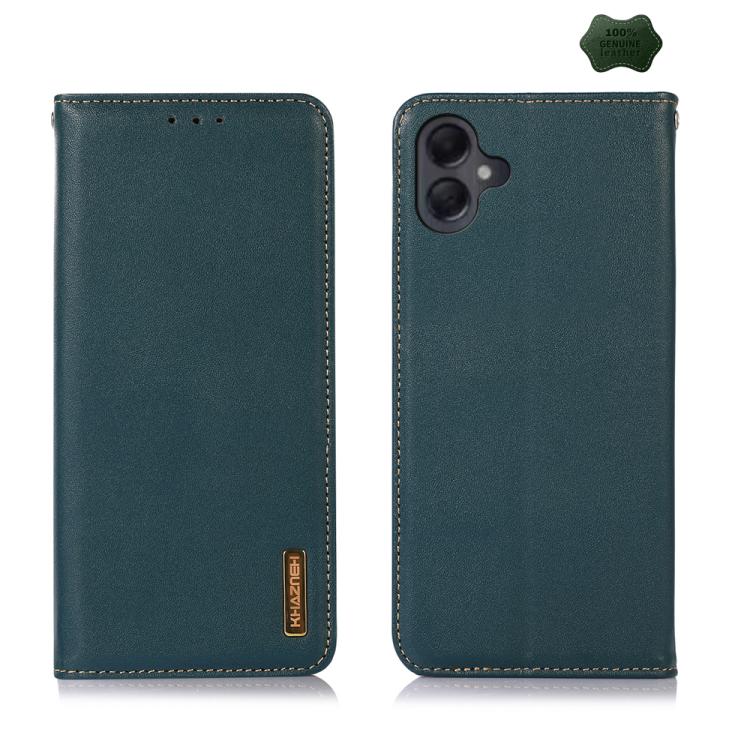 Custodia per telefono in pelle di vacchetta con strato superiore in nappa KHAZNEH, For Samsung Galaxy A07 5G/A08 5G, For Samsung Galaxy A17 5G/A18 5G, For Samsung Galaxy A57 5G, For Samsung Galaxy A37 5G, For Samsung Galaxy A27 5G