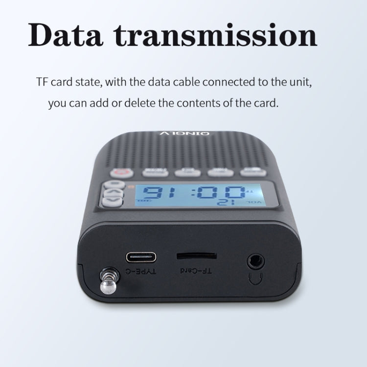 QINGLV QL-518 Trasmettitore radio Bluetooth portatile Supporto FM / AM / MP3