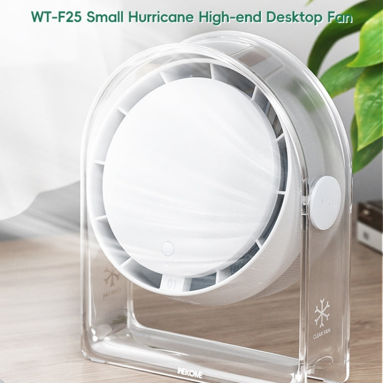 Ventilatore da tavolo trasparente Hurricane WEKOME WT-F25