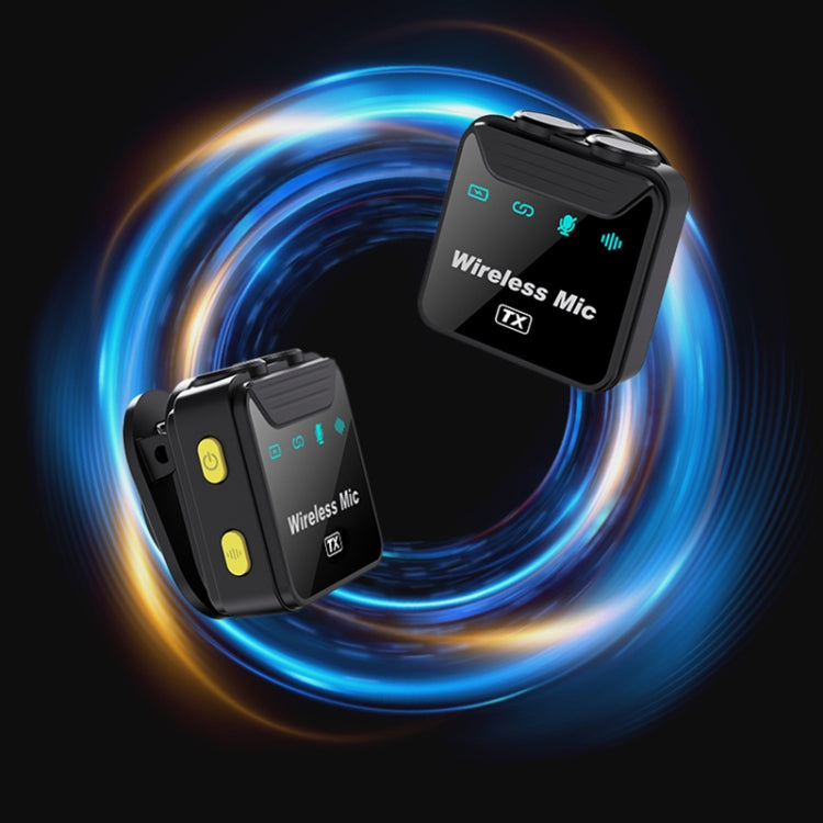 Microfono wireless Lavalier SX23 2 in 1 con scatola di ricarica digitale, Type-C, 8 Pin