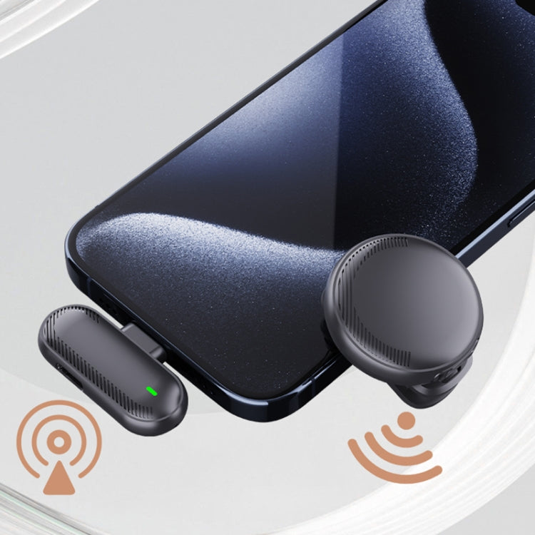 Microfono wireless lavalier SX19 1 TX + 1 RX con riduzione intelligente del rumore, Type-C, 8 Pin