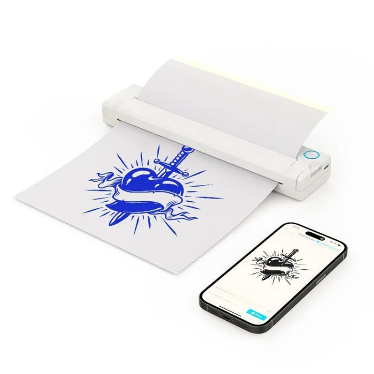 A41 203DPI Stampante per tatuaggi portatile Stampante termica Bluetooth HD per ufficio e studio