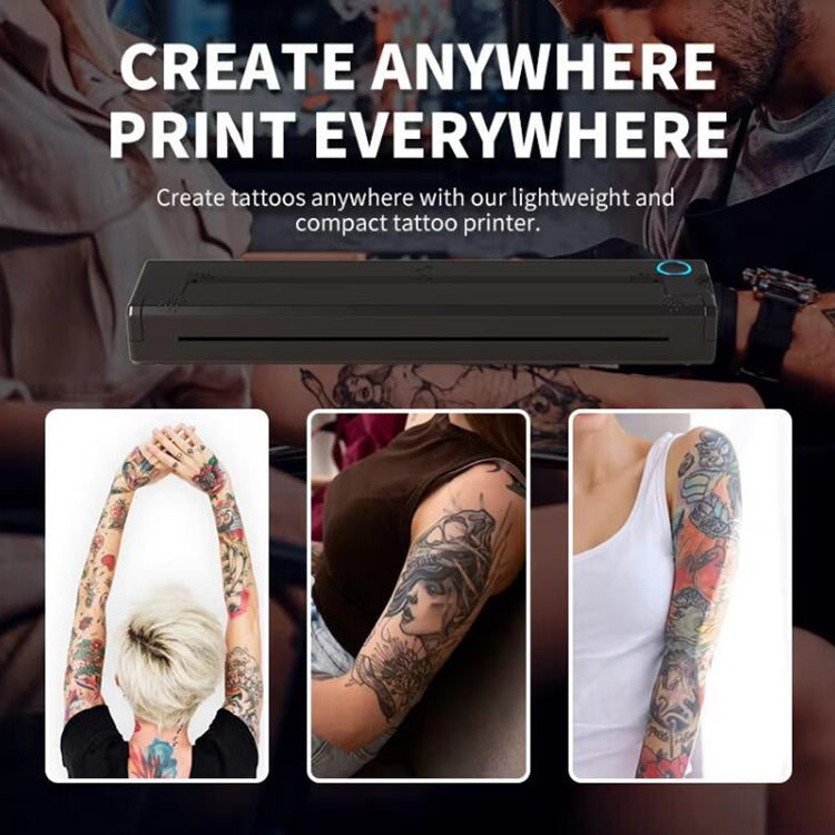 A41 203DPI Stampante per tatuaggi portatile Stampante termica Bluetooth HD per ufficio e studio