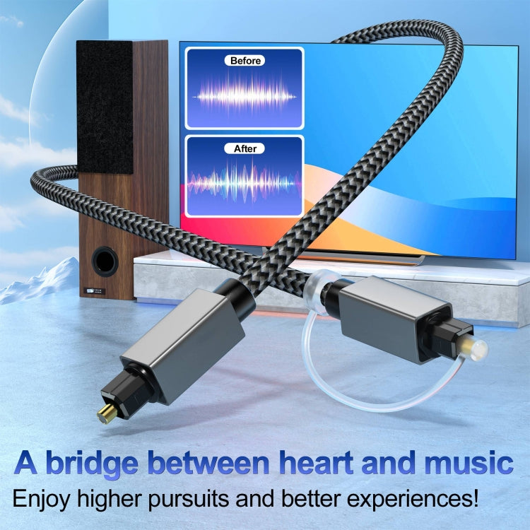 Cavo audio ottico digitale Toslink maschio-maschio OD5.0mm, 1m, 1.8m, 3m, 5m