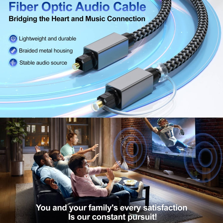 Cavo audio ottico digitale Toslink maschio-maschio OD5.0mm, 1m, 1.8m, 3m, 5m