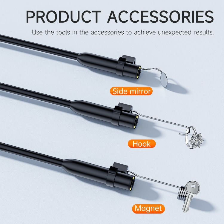 Endoscopio con telecamera singola P230 da 8 mm e 2 pollici con schermo, 2m, 5m, 10m, 15m, 20m