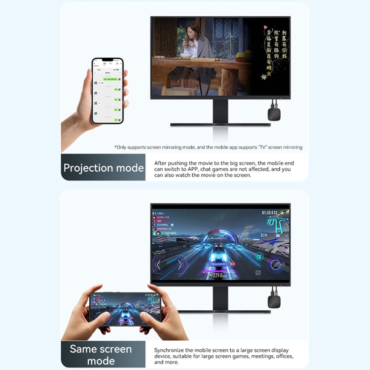 Adattatore display wireless Ultra HD G126 Stesso schermo del dispositivo, G126