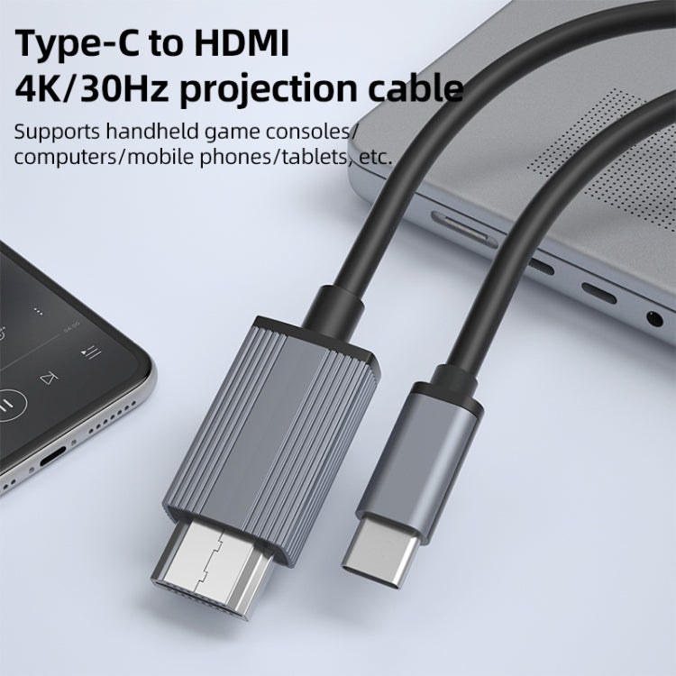 Cavo di conversione USB-C/Type-C a HDMI L17 Cavo adattatore per schermo HD, L17 Type-C to HDMI