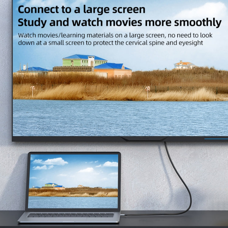 Cavo di conversione USB-C/Type-C a HDMI L17 Cavo adattatore per schermo HD, L17 Type-C to HDMI