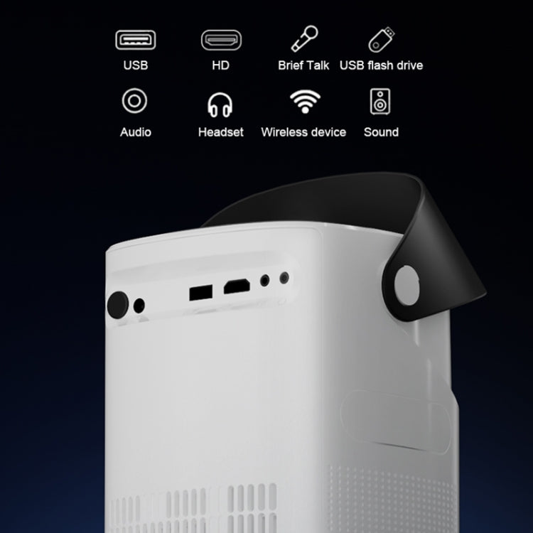 Proiettore telescopico HiSilicon 352 Android 9.0 TS-2 1920 x 1080P 240ANSI, US Plug, UK Plug, EU Plug