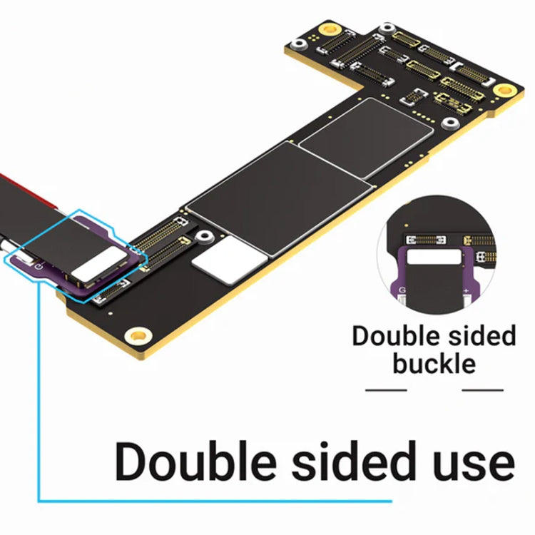 2UUL BT02 Connettore batteria staccabile a doppia faccia per iPhone 8 a 15 Pro Max / Android, BT02