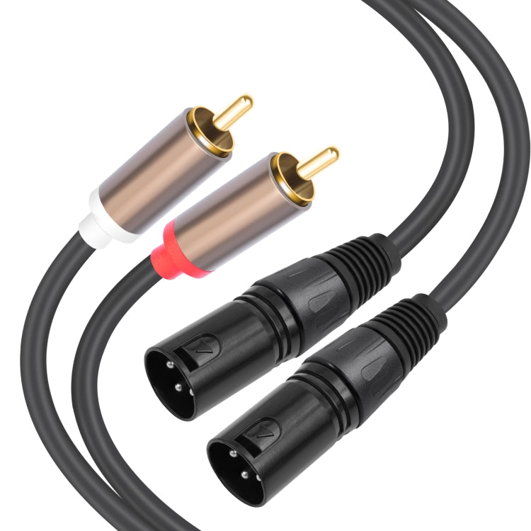 Cavo audio bilanciato da 2 RCA maschio a 2 XLR maschio, 1.5m, 3m