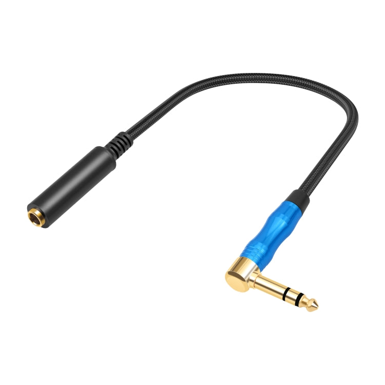Cavo audio per chitarra elettrica da 6,35 mm 1/4 TRS maschio stereo a gomito femmina, 0.3m, 1m, 1.8m