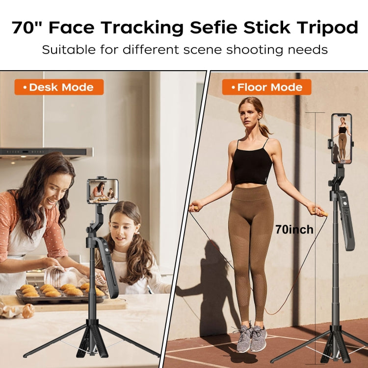 FUNSNAP A6 360 gradi Al Gimbal Selfie Stick Smart Face Tracking Treppiede integrato, A6