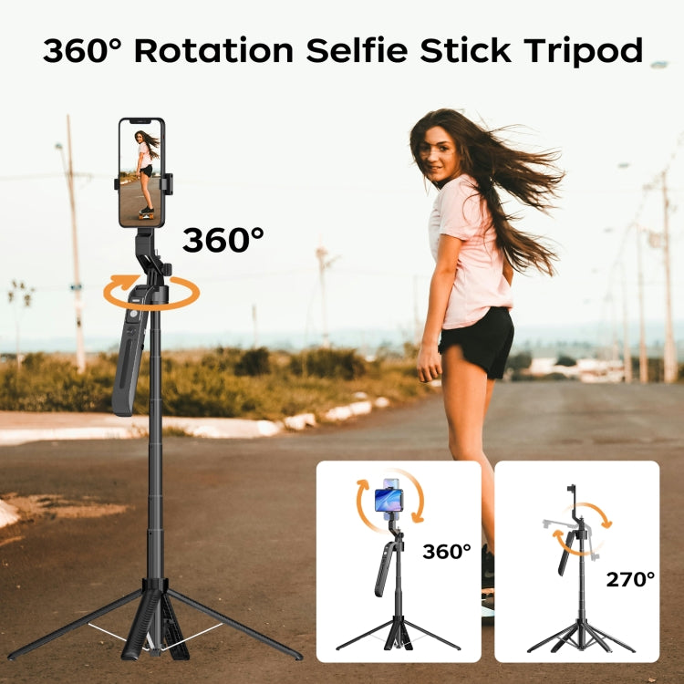 FUNSNAP A6 360 gradi Al Gimbal Selfie Stick Smart Face Tracking Treppiede integrato, A6