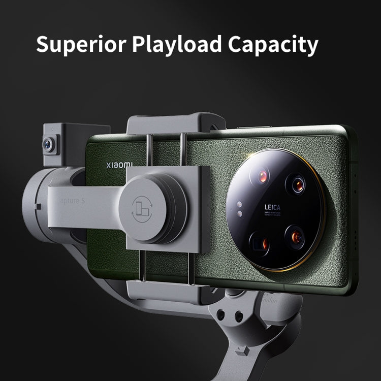 FUNSNAP Capture 5 Gimbal palmare professionale a 3 assi per telefono stabilizzatore live, Capture 5 Basic, Capture 5 Combo