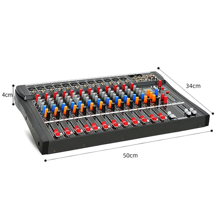 XTUGA CT120X Mixer audio a 12 canali, console di missaggio per DJ con alimentazione a 48 V, CT120X