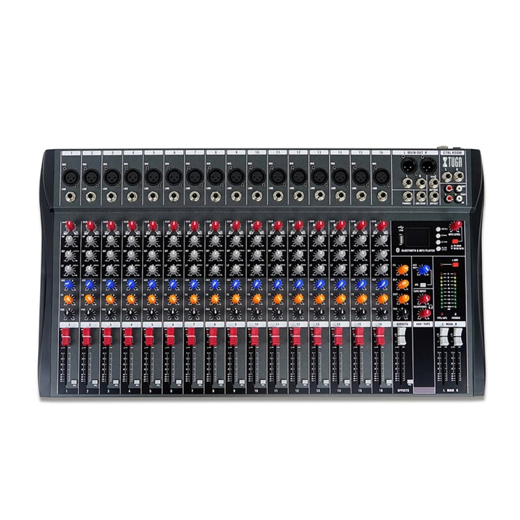 XTUGA CT160X Mixer audio a 16 canali, console di missaggio per DJ con alimentazione a 48 V, CT160X