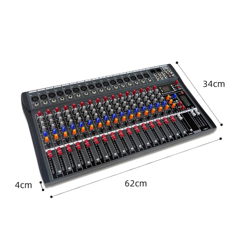 XTUGA CT160X Mixer audio a 16 canali, console di missaggio per DJ con alimentazione a 48 V, CT160X